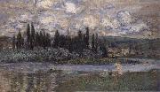 Claude Monet View of Vetheuil painting
